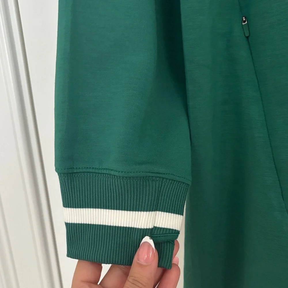 Aerie Green V-Neck Long Sleeve Dress - Picture 6 of 8